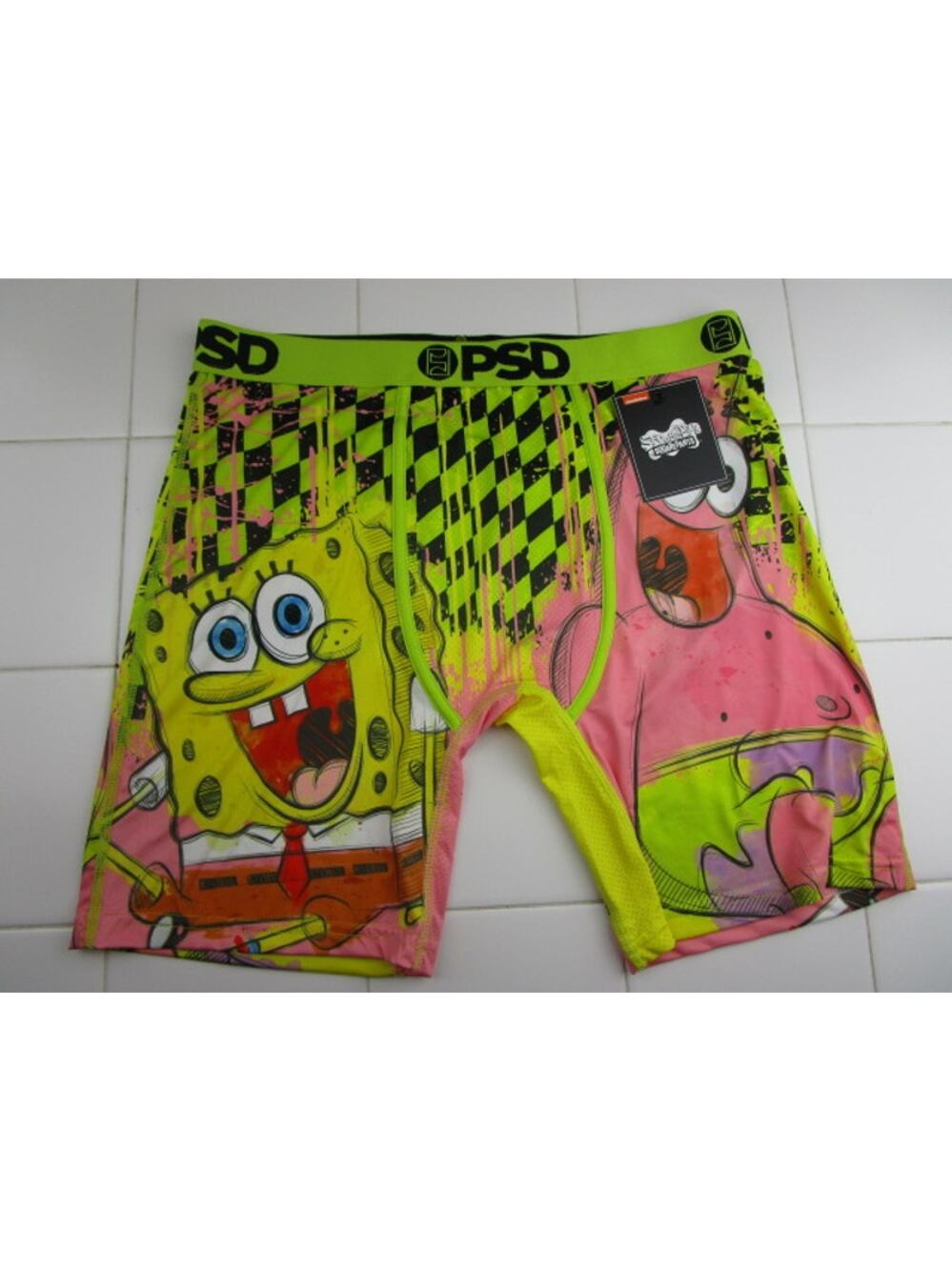 PSD Spongebob Squarepants Drip Squad Men's Large Underwear Boxer Briefs